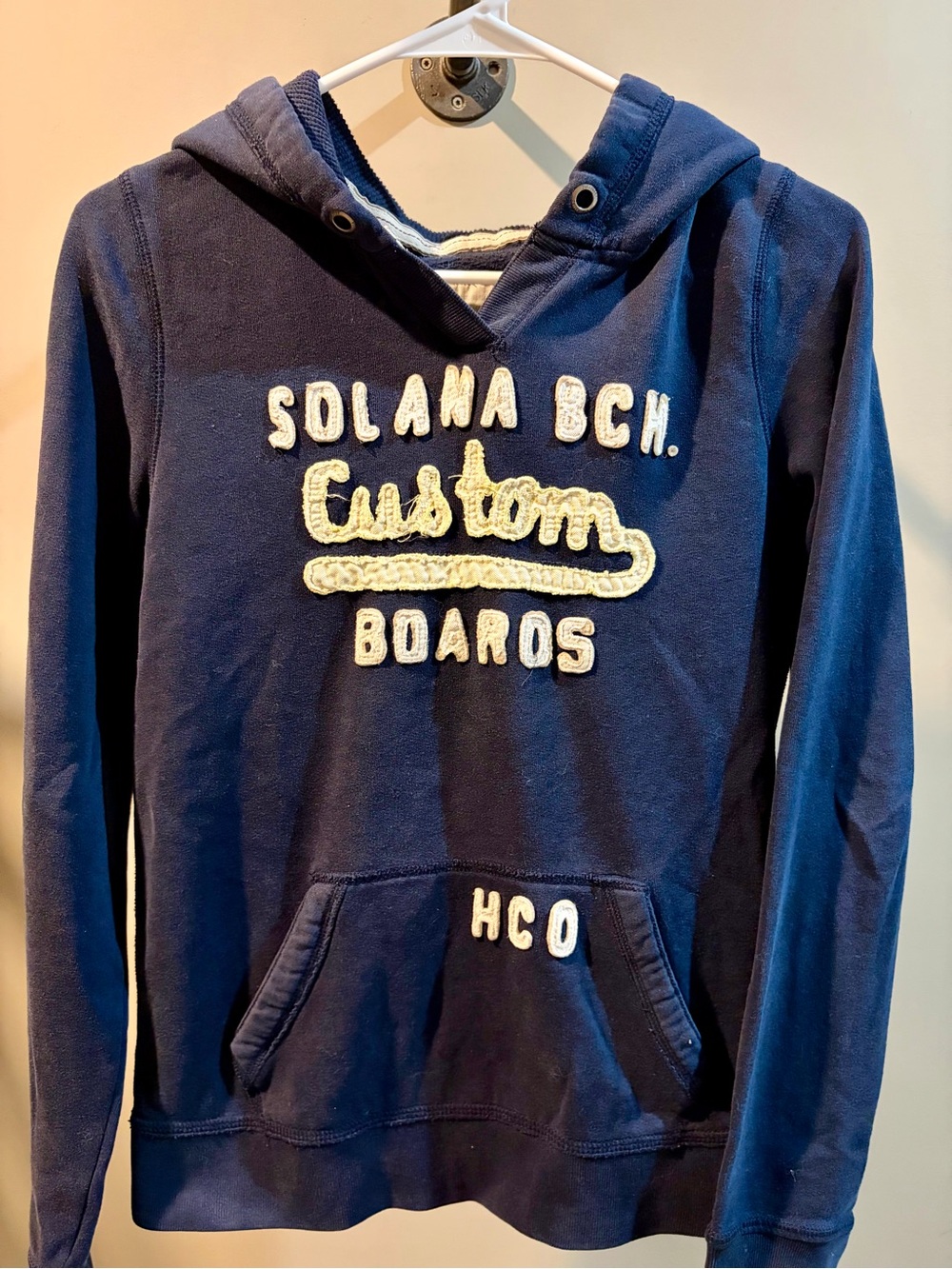 Hollister Boys Navy 'Solana Beach Custom Boards' Hoodie